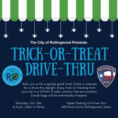 Trick-or-Treat Drive-Thru: Saturday, October 31